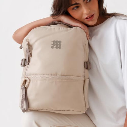 Cubitt Backpack – Lightweight Water-Resistant Laptop Backpack for Work, College & Travel with Organizer, 12kg Capacity – Warm Beige - color: Warm Beige