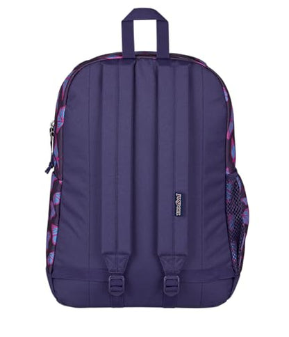JanSport Cross Town Plus Backpack - Large Main Compartment, Side Water Bottle Pocket, 15-Inch Padded Laptop Sleeve - Flutter By Purple - color: Flutter By Purple
