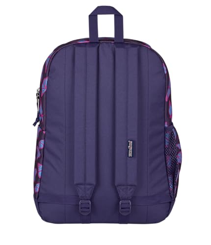 JanSport Cross Town Plus Backpack - Large Main Compartment, Side Water Bottle Pocket, 15-Inch Padded Laptop Sleeve - Flutter By Purple - color: Flutter By Purple