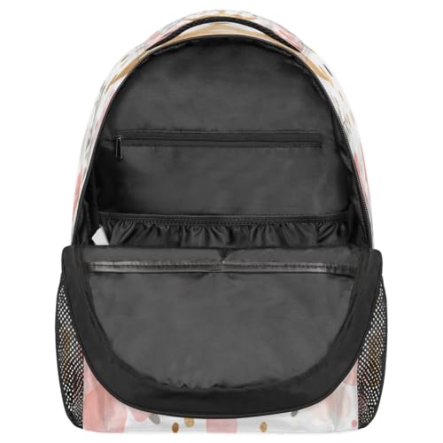 Crown Anemones Laptop Backpack for Women 17 inch Backpacks Lightweight Computer Bag Rucksack Casual Daypack Work Travel - color: Multicolor-8
