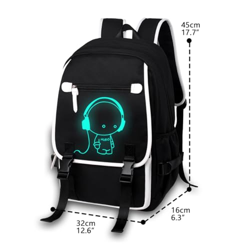 Asge Large 3 Piece Backpack Set - Boys & Girls Teenage Reflective Waterproof School Satchel for Travel & Outdoor - color: Oslei128-2