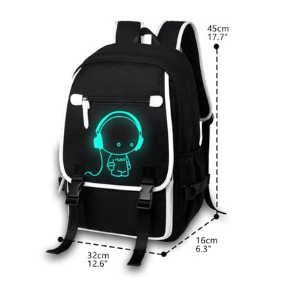 Asge Large 3 Piece Backpack Set - Boys & Girls Teenage Reflective Waterproof School Satchel for Travel & Outdoor - color: Oslei128-2