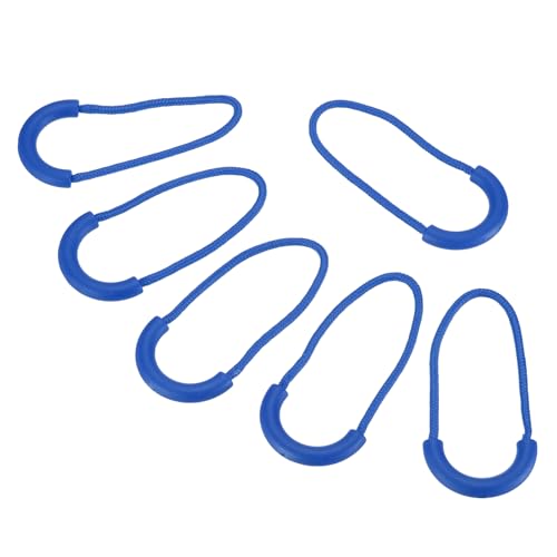 PATIKIL Zipper Pulls Replacement, 15 Pack Extension Cord Handle Plastic U-Shape Tab Tag Extender for Luggage Backpacks Jackets, Navy Blue - color: Navy Blue, size: 30mm