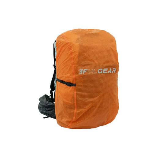 3F 20-85L backpack rain cover, waterproof, dustproof, wear-resistant, tear resistant outdoor hiking backpack cover (orange-S) - color: Orange-s