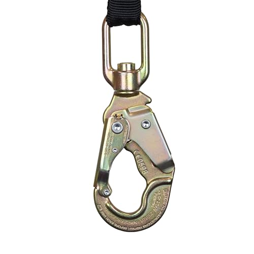 Malta Dynamics Edgehog Self Retracting Lifeline – 20’ Leading Edge Fall Protection Yoyo Cable, Class 2 Retractable Lanyard with Quick-Action Brake, OSHA and ANSI Compliant Safety Lanyard - size: 20 Foot