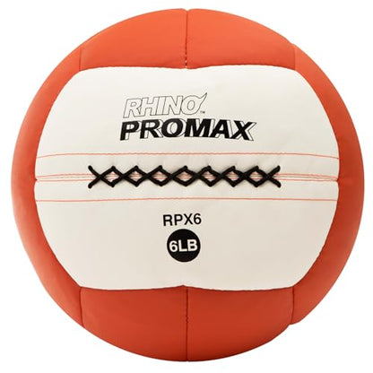 Champion Sports Rhino Promax Wall Balls - Soft Shell Non-Slip Grip for Weightlifting, Plyometrics, Cross Training, & Home Gym - style: 6 LBS