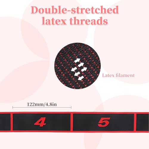 UncleS Elastic Tension Band Exercise Pull Rope Stretch Rope 8 Segment Pilates Stretching Band Female Resistance Training Equipment Fitness Exercise Resistance With Number - color: Blue
