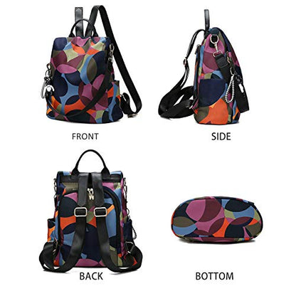 Freie Liebe Anti-theft Backpack Nylon BackPacks Handbags for Women Travel Rucksack Lightweight Shoulder Bags