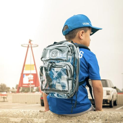 WOLFpak 9L Mini Tactical Backpack for Men & Women | Compact, Small Everyday Carry Bag for Gym & Travel | Durable, Water-Resistant Daypack with Molle System and Patch Panel (Clear) - color: Clear