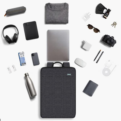 ZINZ Slim & Expandable Laptop Backpack 15 15.6 16 Inch Case, Water Resistant Travel Backpack Compatible with MacBook Pro/Neo 16" 15", Dell XPS 15 16 and Most 15" 15.6" 16" Notebooks，B04K01 - color: B04k01, size: 15"-16"