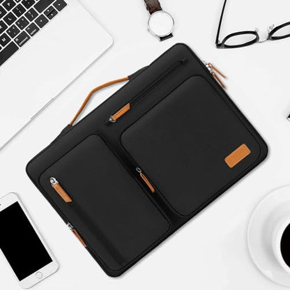 MOSISO 360 Protective Laptop Case 17.3 inch, 17-17.3 inch Laptop Sleeve Compatible with Dell, HP, Lenovo, Asus, Acer, Alienware, Side Open Carrying Case with 4 Zipper Pockets&Handle, Black - color: Black, size: 17.3 inch