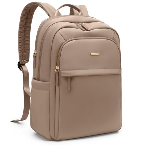 Travel Backpack for Women Personal Carry On Bag Business Weekender Hiking Multilayer Laptop Bag,16 Inch,Champagne Brown - color: Upgrade-champagne Brown, size: 16 Inch