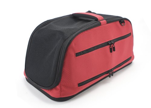 Sleepypod Air in-Cabin Pet Carrier, Strawberry Red - color: Strawberry Red, size: 22.0"L x 10.5"W x 10.5"H