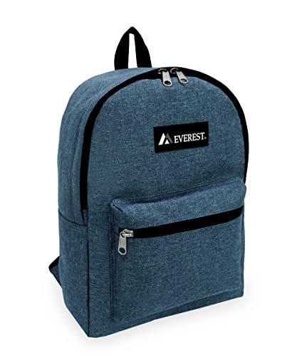 Everest 1045DM Denim Basic Backpack, Dark Navy, One Size - color: Dark Navy