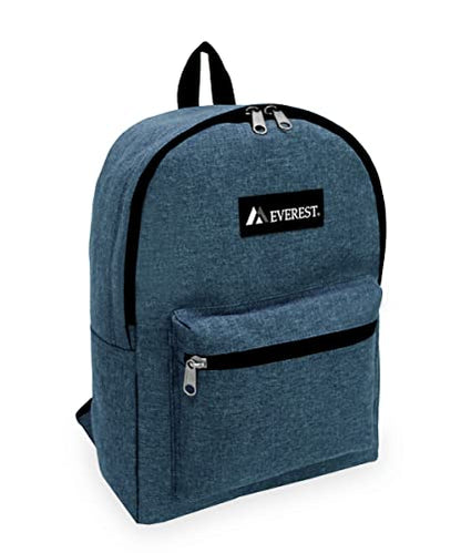 Everest 1045DM Denim Basic Backpack, Dark Navy, One Size - color: Dark Navy