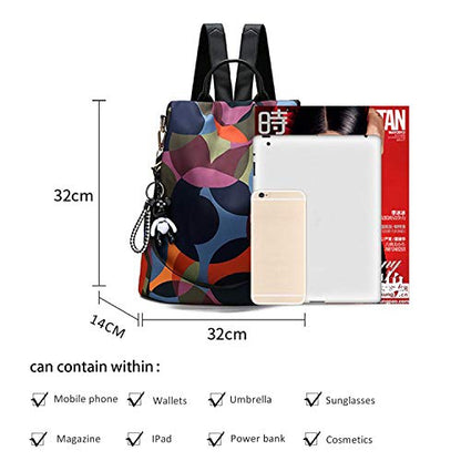 Freie Liebe Anti-theft Backpack Nylon BackPacks Handbags for Women Travel Rucksack Lightweight Shoulder Bags