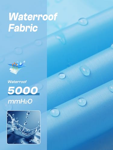 SaphiRose Lightweight Kids Rain Poncho Jacket Waterproof Outwear Rain Coat - color: Blue, size: 13-16 Years