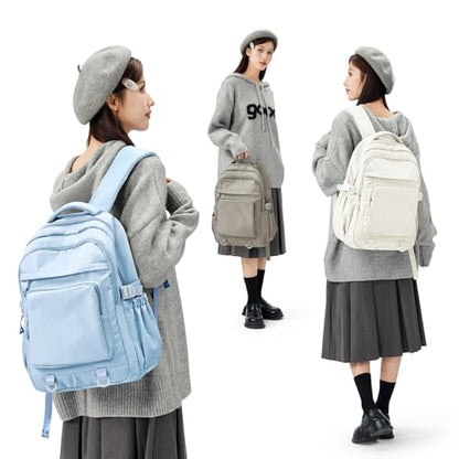 Cute Backpack for College Students Waterproof School Bag High School Backpacks for Teens Girls Boys Laptop Bookbag Casual Daypacks Backpacks for Women Men（Blue） - color: B4-blue