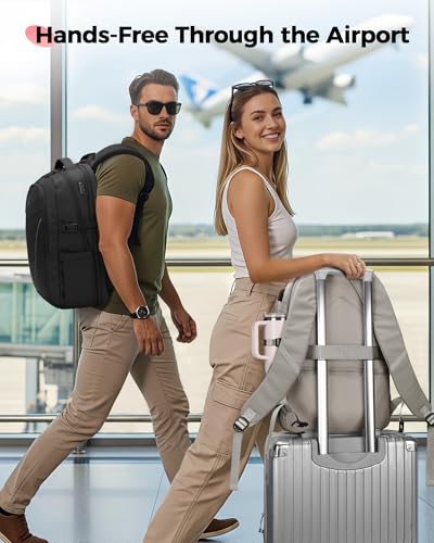 MATEIN HER Work Laptop Backpack for Women with Lunch Box Compartment, Khaki | Meal Prep Bag, Water Resistant, with Water Bottle Holder, 17.3'' Notebook, Teacher Nurse Lunchbox Backpack for Travel Commute - color: Khaki