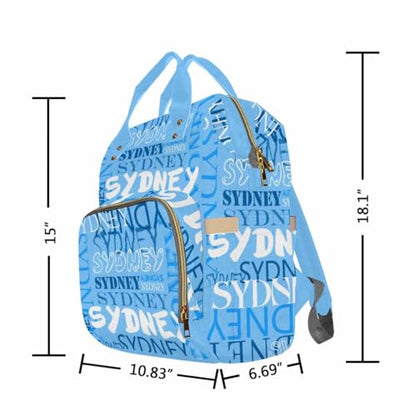 MyPupSocks Customized Diaper Bag Baby Backpack, Personalized Backpack with Name Mummy Nappy Baby Bag School Bag Shoulders Bag Casual Daypack Daycare Bag Travel Bag for Boys Girls - color: Color 17