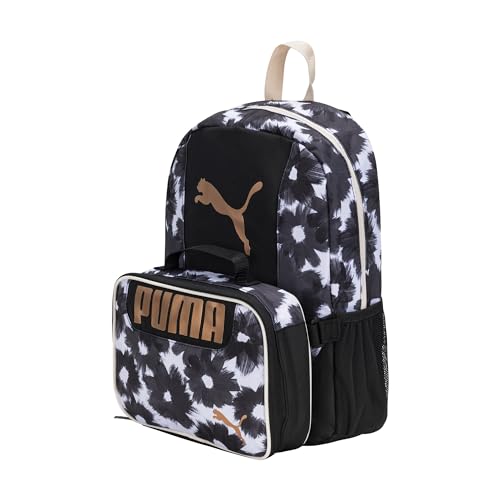 PUMA KIDS' EVERCAT BACKPACK & LUNCH KIT COMBO - color: Black/Gold