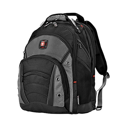Wenger Synergy Laptop Backpack, Fits 16 Inch Laptop, Men's and Women's Laptop Bag, Black/Grey - style: Wenger Synergy Laptop Backpack