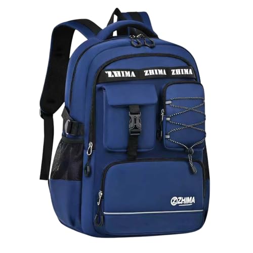 Stylish Lightweight Minimalist Backpack with Sporty Style, Durable Spacious Daypack for New Term Gift (blue) - color: Blue