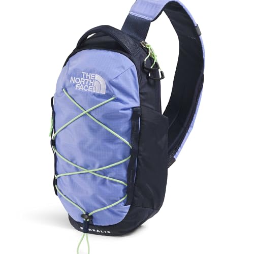 THE NORTH FACE Borealis SIing Bag | Crossbody Adjustable Strap, Water Repellent Finish, Multiple Compartments, Tablet Sleeve - color: Periwinkle Glow/Summit Navy/Lemon Mist