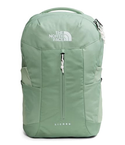 The North Face Lichen Daypack - Everyday Commuter Backpack, Laptop Sleeve, Water Bottle Pockets, Center Front Pouch, Slate Moss/TNF White, One Size - color: Slate Moss/Tnf White