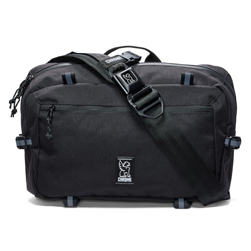 Chrome Industries Kadet Max Messenger Bag – Crossbody Sling Backpack for Men and Women w/Quick Release Buckle - color: Black