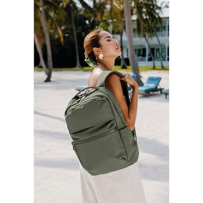 Samsonite Better Than Basic Backpack - Dedicated Laptop Compartment, Quick Stash Front Pockets and Lightweight Breathable Airmesh - Olive - color: Olive