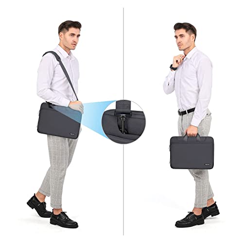 MOSISO 360 Protective Laptop Bag 13.3 inch, 13-14 inch Computer Bag Compatible with MacBook Air 13 inch/Pro 13 inch/Pro 14 inch,HP,Dell,Notebook, Laptop Carrying Case with Strap&Handle, Slate Gray - color: Slate Gray, size: 13.3 inch