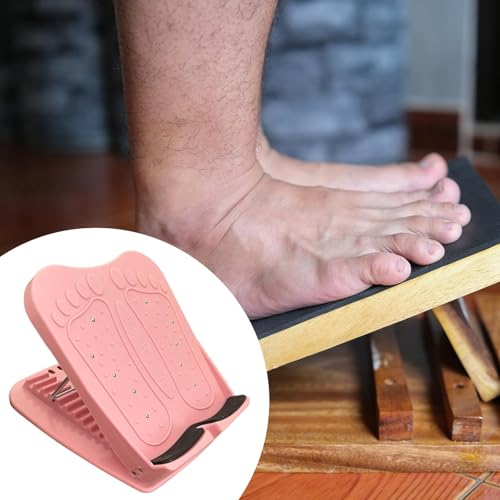 Vaveren Slant Board Calf Stretcher Incline Board Ankle Stretcher with Massage Multi Ffunctional Lightweight Aid Leg Exercise Machines, Pink - color: Pink
