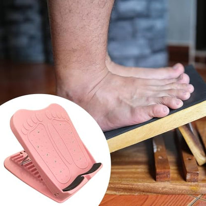 Vaveren Slant Board Calf Stretcher Incline Board Ankle Stretcher with Massage Multi Ffunctional Lightweight Aid Leg Exercise Machines, Pink - color: Pink