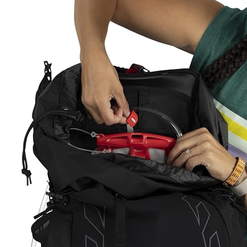 Osprey Tempest 44L Women's Lightweight Hiking Backpack - Daypack for Travel & Camping, Black/Coal Grey, M/L - color: Black/Coal Grey, size: Medium-Large