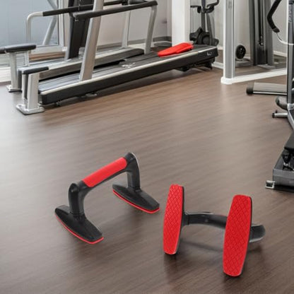 Yardwe 2pcs Push up Bars Floor Push up Grips Non-slip Plastic Parallettes Push-up Handles for Home Strength Training Fitness Equipment for Men and Women