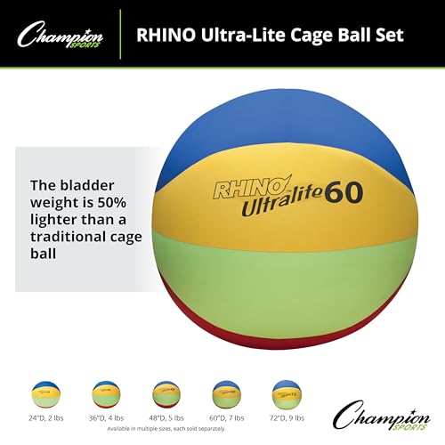 Champion Sports Rhino Lite Cage Ball Set - size: 36-Inch Diameter