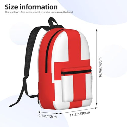 MZERSE Casual Laptop Backpack, Printed Daypack England Flag, Lightweight Commuter Bag for Work, Travel and Gym - color: Pattern (1115)