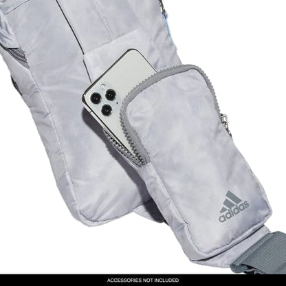 adidas Essentials Sling Small Crossbody Bag for Women and Men (5L), Stone Wash Grey/Blue Dawn/2.0, One Size - color: Stone Wash Grey/Blue Dawn/2.0