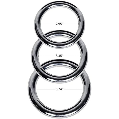 ZooBoo 2pcs Wing Chun Stainless Steel Training Rings (Pair) – Yeung Sau & Sticky Hand Strength Training for Wing Tsun, Siu Lum, and Kung Fu Practitioners - size: Diameter 7.5 CM (2.95 inches)