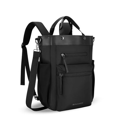 Sherpani Soleil, Anti Theft Convertible Backpack, 3 in 1 Tote, Crossbody Purse, 18L Travel Bag, Fits 13” Laptop (Carbon Pro) - color: Carbon - Pro