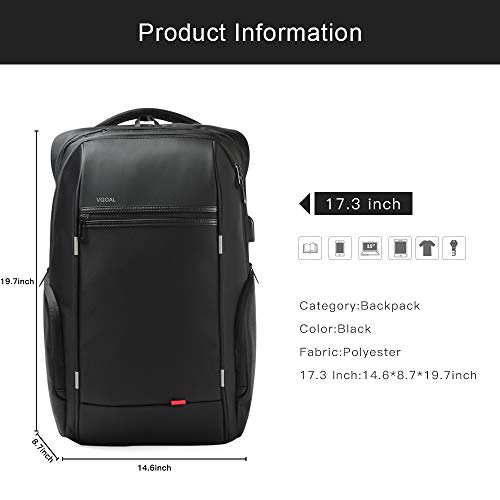 VGOAL Carry On Backpack,Extra Large 33L Flight Approved Water Resistant Durable 15.6-inch Laptop Backpacks - color: Fg3140