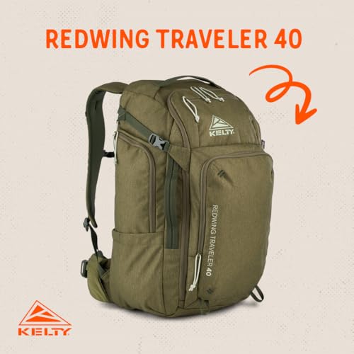 Kelty | Redwing Traveler Backpacks, Travel Pack for Adventure Travel - color: Burnt Olive, size: 40L