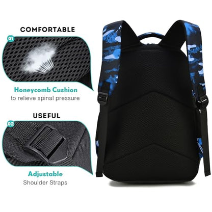 School Backpack for Boys, Waterproof Laptop Backpack with USB Charging Port, Anime Cartoon Luminous Backpack Lightweight Kids Bookbag for Teen Boys - style: Skateboard-4
