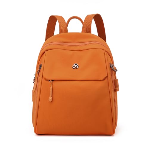 Backpack for Women Ladies Casual Daypack Light Weight Small Backpack Purses Daily Backpack Orange - color: Orange