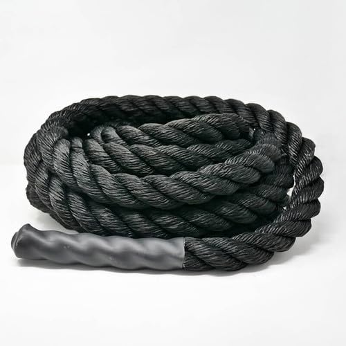 1" Battle/Conditioning Rope (40 ft, Black, Polyester) - size: 40