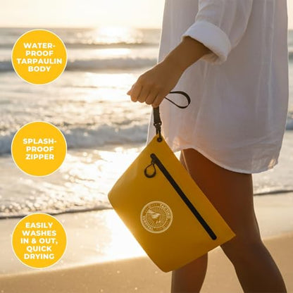 Tactiko 3L Heavy-Duty Zipper Pouch – Splash-Resistant Gear Organizer - color: Yellow