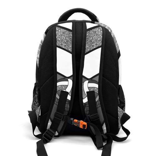 Volleyball Grey Print School Backpack Laptop Bag for Woman Man Gift - color: Muilti 11