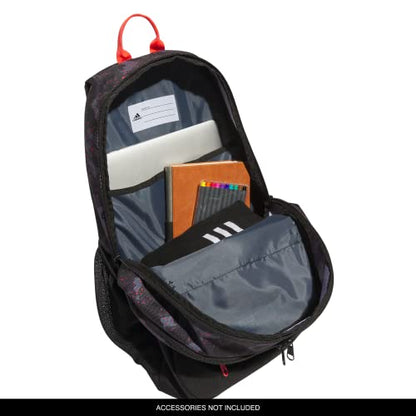 adidas Excelerator School Backpack, 33L - color: Galaxy Camo Black-bright Red/Black/Bright Red, size: OSFA