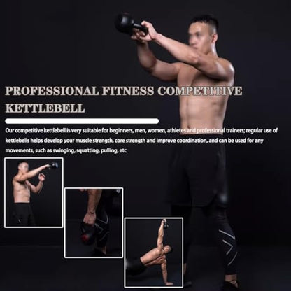 Kettlebell Weights Professional Fitness Competitive Kettle Bells, Men's Abdominal Muscle Training Dumbbell, Gym Sports Equipment, Squat/Push(4kg)